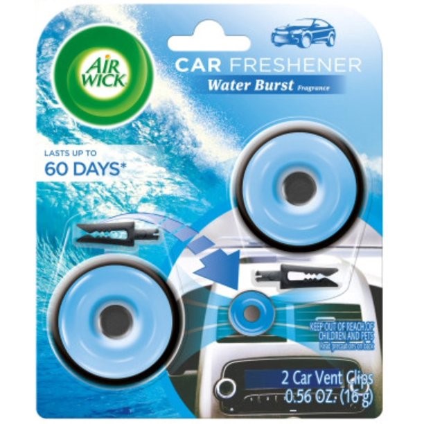 AIR WICK Car Freshener Vent Clip  Water Burst